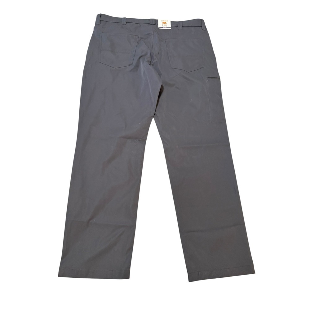 NWT Copper & Oak Supply Co Mens Gray Tech Pants 40x32 Straight Leg 1897586 - Picture 5 of 7